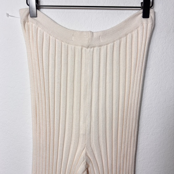 ANTHROPOLOGIE CREAM COLOR WOMEN SIZE MEDIUM PANTS 100% COTTON - Picture 5 of 5